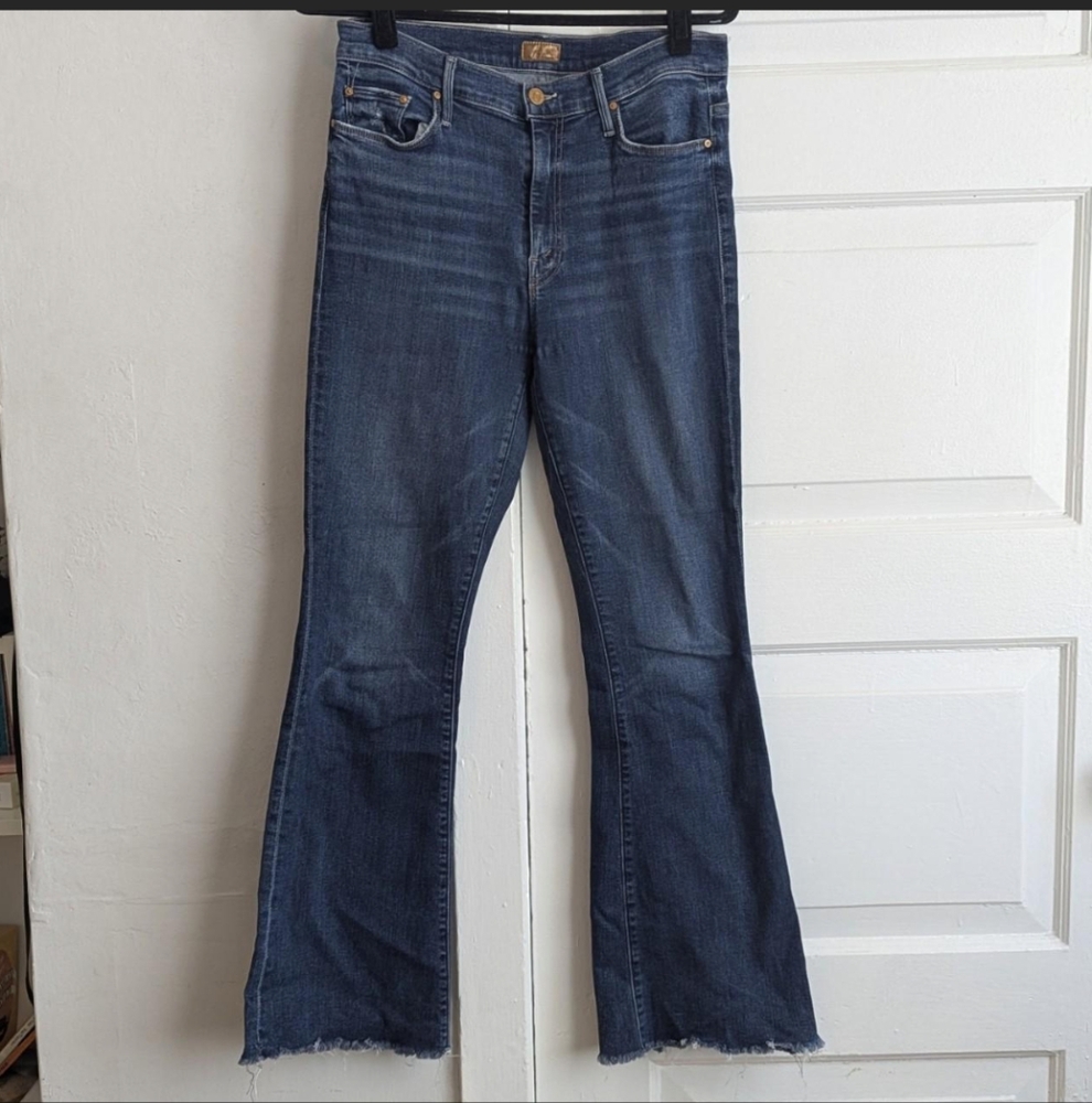 MOTHER Women's Boot Cut Jeans - Dark Blue